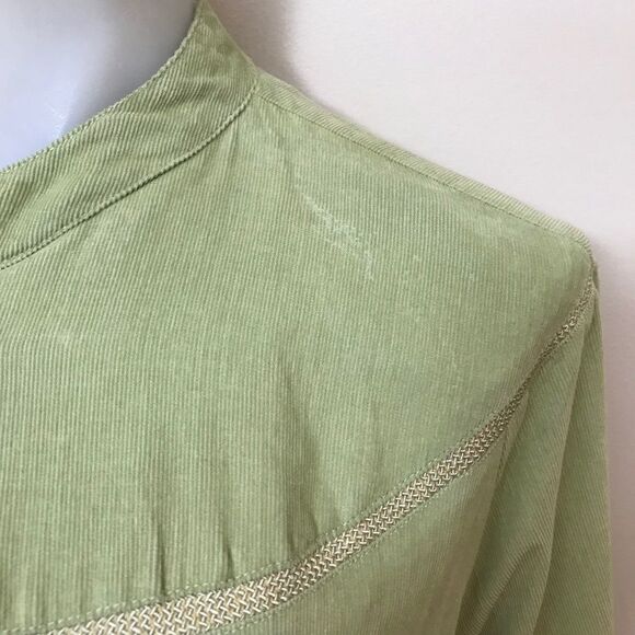 April Cornell Corduroy Duster Prairie One-Button Small Pocket Lined - Picture 12 of 13